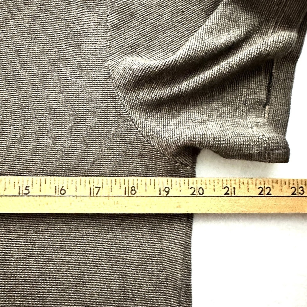 Hickey Freeman L Large Brown Black Textured Heavy Cotton T-Shirt‎ Classic Fit - Picture 5 of 9